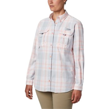 Columbia PFG Super Bahama Long Sleeve, Camisa Rosas Para Mujer | 178265-FOT